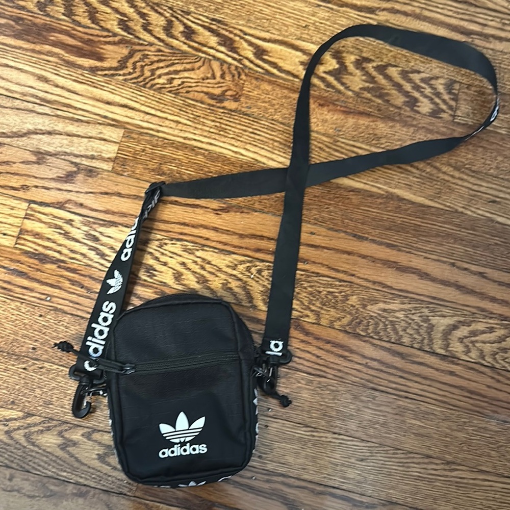 Adidas Black Messenger Bag Compact and Versatile